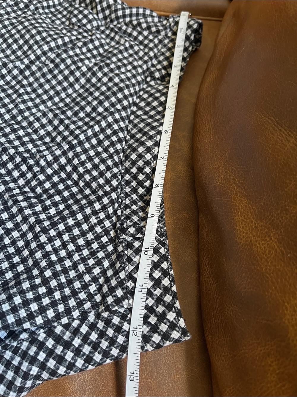 Talula Black and White Gingham Skater Skirt - Picture 6 of 7